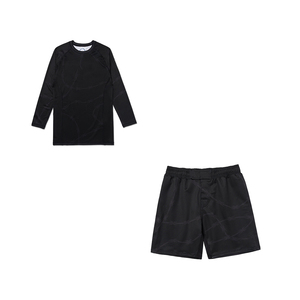 Conjunto de Ropa Deportiva para Hombre, Camiseta de Compresión y Pantalones Cortos de Combate, para MMA/No-Gi, Ligeros, de Secado Rápido, Protección Solar UPF50, para Entrenamiento de Verano - Product Image 2