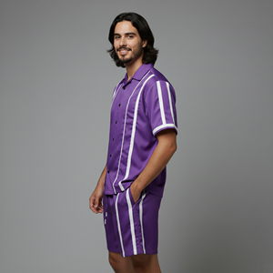 Nouvelle Collection 2026 : Ensemble Survêtement Homme Coupe-Vent et Short Réfléchissant en Nylon – Idéal pour le Jogging - Product Image 3