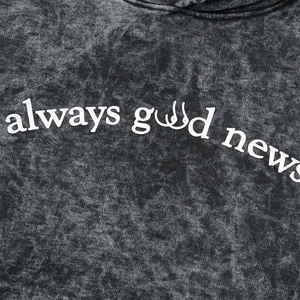 เสื้อฮู้ดดี้ Always Good News ทรงโอเวอร์ไซส์ ยูนิเซ็กส์ ผ้าฟลีซคอตตอน 100% ลุคสบายๆ สำหรับฤดูหนาว สไตล์สตรีทแวร์ ล้างสีแบบแอซิดวอช - Product Image 6