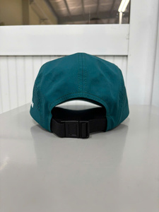 Casquette unisexe 5 panneaux en toile/denim respirante avec logo brodé, sportive, réglable, pour adulte, printemps-été, décontractée - Product Image 4