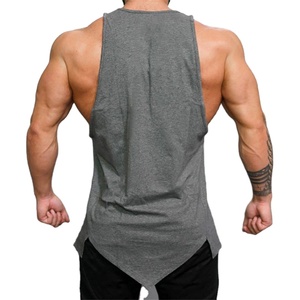 Custom Breathable Knitted Muscle Fitness Bodybuilding Gym Clothing <b>Men</b> Sleeveless Blank <b>Singlets</b> Stringers Tank Top - Product Image 2
