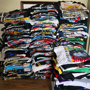 Lote de Camisetas con Estampado Gráfico Personalizado, para Hombre y Mujer, Excedente de Producción de Bangladesh, Listas para Enviar, Venta al Por Mayor - Product Image 1