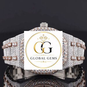 Reloj de Lujo para Hombre de la Mejor Calidad, 41 mm, Esqueleto de Acero, Esfera Blanca, con Diamantes, para Uso en la Oficina, Disponible para Exportación desde India - Product Image 3