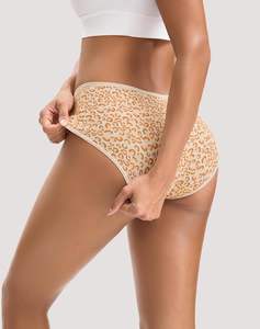 Pure Balance ODM Everyday <b>Womens</b> Hipster Underwear <b>Panties</b> Breathable Eco-Friendly Quick Dry Soft Fabric Flexible Stable Waist - Product Image 3