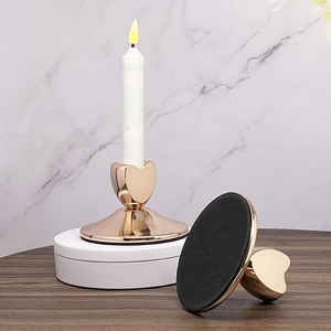 Candelabros de Metal para Decoración de Bodas en Casa, Candelabros Cónicos de Lujo, Candelabros Dorados Decorativos - Product Image 6