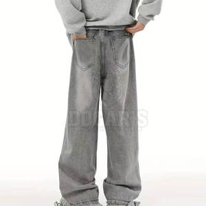 Men's <b>Stretch</b> <b>Denim</b> Jeans Outdoors High Waist Straight Cargo Pant Slim Fit Vintage Lightweight Running Gym - Product Image 4