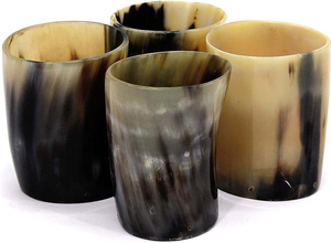Export Quality Animal Antique Design Handcrafted Natural Horn Agate Shot Glass for Bear Agate Drinking Horn Cup Art Collectible - Product Image 3