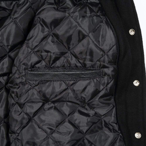 Men's High Quality Wool Varsity Jacket Premium Winter <b>Warm</b> Outerwear Stylish Sleeves Hot Selling High Street OEM Customizable - Product Image 5