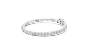 Men's Yellow Gold Lab Grown Baguette Cut Diamond <b>Bracelet</b> AADIHI JEWELS Luxury IGI Certified Rhodium Plated Everyday - Product Image 6