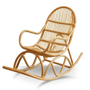 Modern rocking recliner chair top choice luxury furniture natural <b>cane</b> rattan rocker chairs - Product Image 1