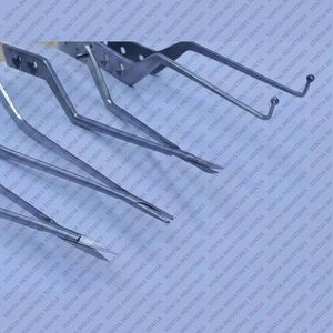 Lot de 4 instruments de neurochirurgie Kamiyama : Micro-baïonnette, Ciseaux Yasargil, Porte-aiguille, Pince de maintien de tumeur à 90 degrés, 23 cm, certifiés CE - Product Image 5
