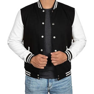 Chaqueta Varsity de Béisbol Personalizada para Hombre, Lisa, de Fabricante Verificado, Venta al Por Mayor, Cargada por Dress Sports - Product Image 3