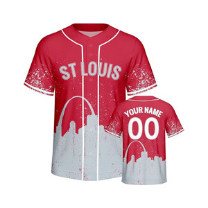 Camiseta de Béisbol Personalizada con Botones, Uniforme Cosido, Nombre y Número Personalizados, Regalo para Fanáticos, Hombres, Mujeres y Jóvenes - Product Image 1