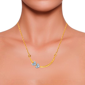 GLEAMORA ENTERPRISE Pendentif Cœur en Or Jaune avec Diamant de Laboratoire Taille Brillant pour Femme, Tendance, 14K, 2,77g, Couleur H, pour Usage Quotidien - Product Image 4