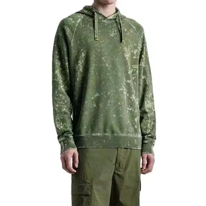 Chándal de invierno para hombre estilo fábrica, con capucha, lavado ácido, tallas grandes, 100% algodón, hecho a medida, diseño 2 en 1, alta calidad, venta al por mayor - Product Image 2