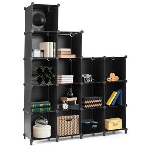 16-Cube <b>Plastic</b> Storage Organizer with Rustproof Steel <b>Frame</b> Cube Storage Bins - Product Image 1