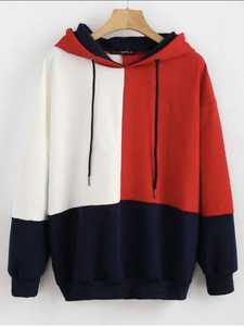 Sweat-shirt à capuche pour homme, coupe ample, en coton et polyester tricoté, avec poche avant, style décontracté, pour l'automne - Product Image 2