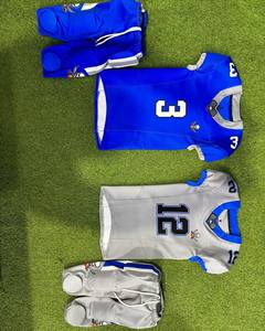 Ensemble de maillot de football américain jaune pour garçons, sans manches, col en V, numéro 23, logo de l'équipe, pantalon à cordon de serrage, vêtements de sport respirants - Product Image 5