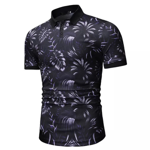 Camiseta Polo de Manga Corta con Estampado Floral para Hombre, de Secado Rápido, Tejido de Punto, Corte Regular, Estilo Casual, Marca INDEX APPAREL - Product Image 2