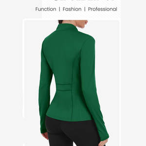 Veste de yoga pour femme, légère, respirante, en spandex, veste de yoga ajustée, personnalisable, veste de sport pour adultes, design imprimé, veste de yoga - Product Image 2