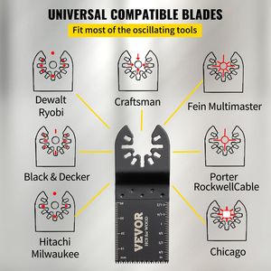 100pcs HCS phát hành nhanh chóng Multitool Saw Blades kit dao động gỗ nhựa tương thích cho Dewalt Dremel fein cho milwaukee công cụ - Product Image 3