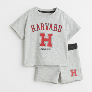 Ropa de Verano al por Mayor para Niños, Camiseta de Manga Corta para Bebés, Conjunto de Ropa para Niños, Algodón - Product Image 4