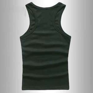 เสื้อกล้ามเข้ารูปแขนกุดผ้าฝ้าย100% สำหรับยิมของผู้ชายเสื้อกล้ามโครงระบายอากาศได้ตามต้องการ - Product Image 4