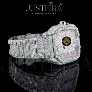 Luxury Iced Square Mens Quartz <b>Watch</b> Stainless Steel Hip Hop Fashion Analog <b>Diamond</b> Bust Wholesale Factory Lowest Price - Product Image 2