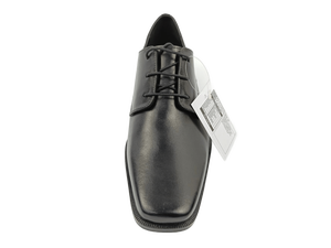 Zapatos Oxford de Vestir para Hombre, Negros, de Piel Vacuna, con Cordones, Punta en Pico, para Oficina y Carrera Profesional, Color Sólido, Suela Hecha a Mano, para Todas las Temporadas - Product Image 2