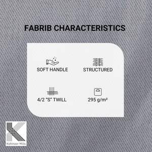 Tela Tweed 4/2 de 295 g/m², 100% Algodón, Teñida con Hilo, Acabado Suave Color Durazno, Ecológica, Peso Medio, para Pantalones y Chaquetas de Hombre, Otoño - Product Image 3