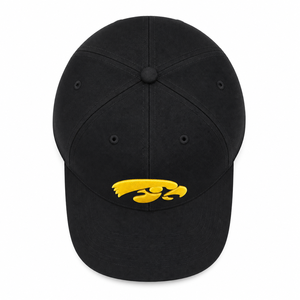 Gorra de Lona Negra de 6 Paneles Zephyr Iowa Hawkeyes con Logotipo Bordado en Amarillo, Ajustable, Unisex, Estilo Casual, Hip Hop, Deportivo - Product Image 3
