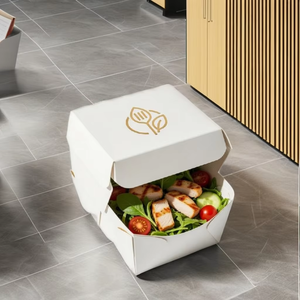 Recipientes Desechables para Alimentos, Resistentes a Fugas y a la Grasa, Ecológicos y Reciclables, para Comidas de Arroz y Pedidos a Domicilio - Product Image 1