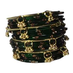 Ensembles de bracelets en verre Chudiyan, style élégant, dernières tendances pour les fêtes et les occasions spéciales, bracelets kashmiris Churian pour filles. - Product Image 1
