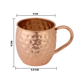 Metal Stylish & Functional Eco-Friendly Handcrafted Pure <b>Copper</b> Mug Set Solid Pattern Ceramic <b>Cups</b> for Drinks - Product Image 4