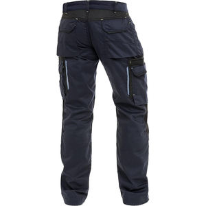 Pantalon de travail robuste pour homme en polyester/coton, multi-poches, genoux renforcés, antibactérien, séchage rapide, idéal pour la construction - Product Image 4