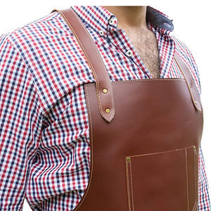 Delantales de Cocina Personalizados de Lona y Cuero para Mujer y Hombre, Delantal de Chef, Estilista, Delantal para Parrilla, Restaurante, Hotel - Product Image 3