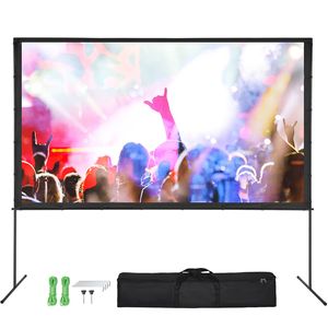 Schermo per Proiezioni Esterne 4K HD con Supporto in Cristallo PET e Schermo di Proiezione Anti-Piega da 120 Pollici 16:9 - Product Image 1