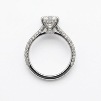 Anillo de Compromiso Minimalista de Lujo con Diamante de Corte Marquesa de 3 Quilates, Platino PT950, Certificado IGI, Anillo de Boda Solitario, Regalo para Fiesta