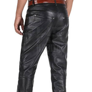 Pantalones de Cuero para Hombre Hechos en Pakistán, Cuero Suave, Material Duradero y Cómodo, Diseño Elegante para Uso en Exteriores - Product Image 6