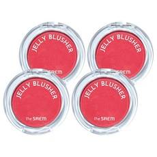 Rubor en Gel Saem 4.5g PK02 Rosa Escarlata, Alta Pigmentación, Acabado Dewy para Rostro, Paquete de 4 Unidades, con Descuento - Product Image 1