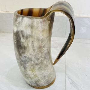 แก้วเบียร์ทำจากเขาควายขัดเงาอย่างดี ของแท้ ทันสมัย คุณภาพสูง ราคาถูก ที่นี่ - Product Image 1