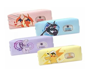 Bluethink Pokemone Plush Pencil Case with Window Kids <b>Stationery</b> Soft Pen Bag Anime Cartoon School Supplies Student <b>Gift</b> Wholesa - Product Image 1