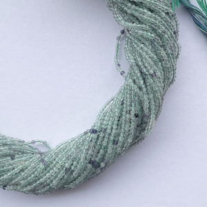 Microperlas de Fluorita Verde Natural de 2mm y 3mm, Corte Redondo Facetado, Gemas de Fluorita de Colores, Compra en Línea Directamente del Fabricante - Product Image 2