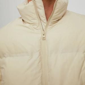 Men's <b>Warm</b> Fashionable New Design Down Puffer Jacket with Stand Collar Zip-Up Winter Custom Logo OEM Service - Product Image 5