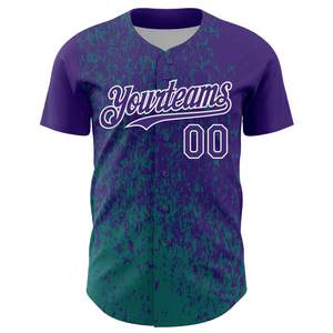 Maillot de baseball personnalisé par sublimation, 100 % polyester, séchage rapide, respirant, uniforme d'équipe, chemise de baseball pour homme à boutons intégraux - Product Image 6