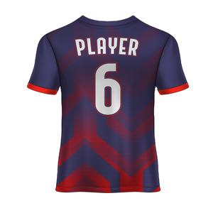 เสื้อเจอร์ซีย์ฟุตบอลแบบแห้งเร็วระบายอากาศได้ดีสำหรับทีมฟุตบอลขนาดสหรัฐอเมริกา - Product Image 2