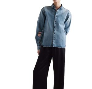 Chemises en jean pour hommes à prix d'usine, décontractées, délavées, boutonnées, manches longues, confortables, tendance, vente en gros, fournisseur en vrac, 100% coton - Product Image 1