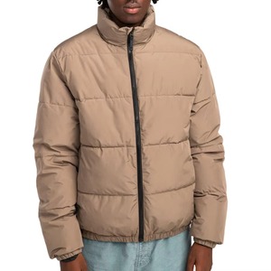 Chaquetas de plumón para hombre, al por mayor, para exteriores, ligeras, cálidas, con logotipo personalizado, de poliéster, negras, con capucha, reversibles, con cremallera, para otoño - Product Image 5