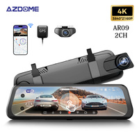 Cámara para Auto AZDOME 4ch 3 2ch, 4K 2K 1080P HD Wifi, Super Visión Nocturna, GPS, Adas, 4G Streaming, Espejo Retrovisor, Cámara Delantera y Trasera