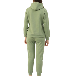 Women's Winter Hooded Tracksuit <b>Set</b>-high Quality 100% Cotton Quick Dry Long Sleeves Training Soft Cotton Blend Outfit Tracksuit - Product Image 2